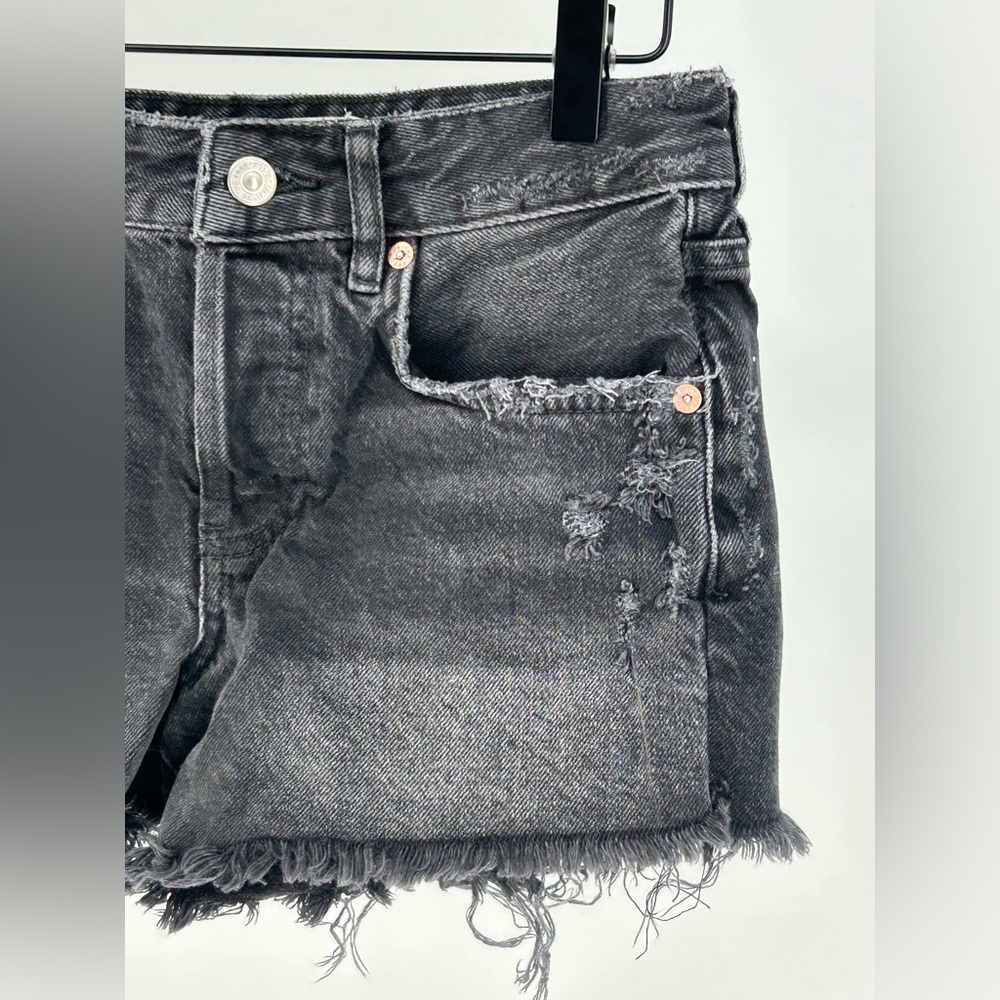 Free People We The Free Good Times Relaxed Shorts- Size 25-‎ Black - Picture 8 of 13